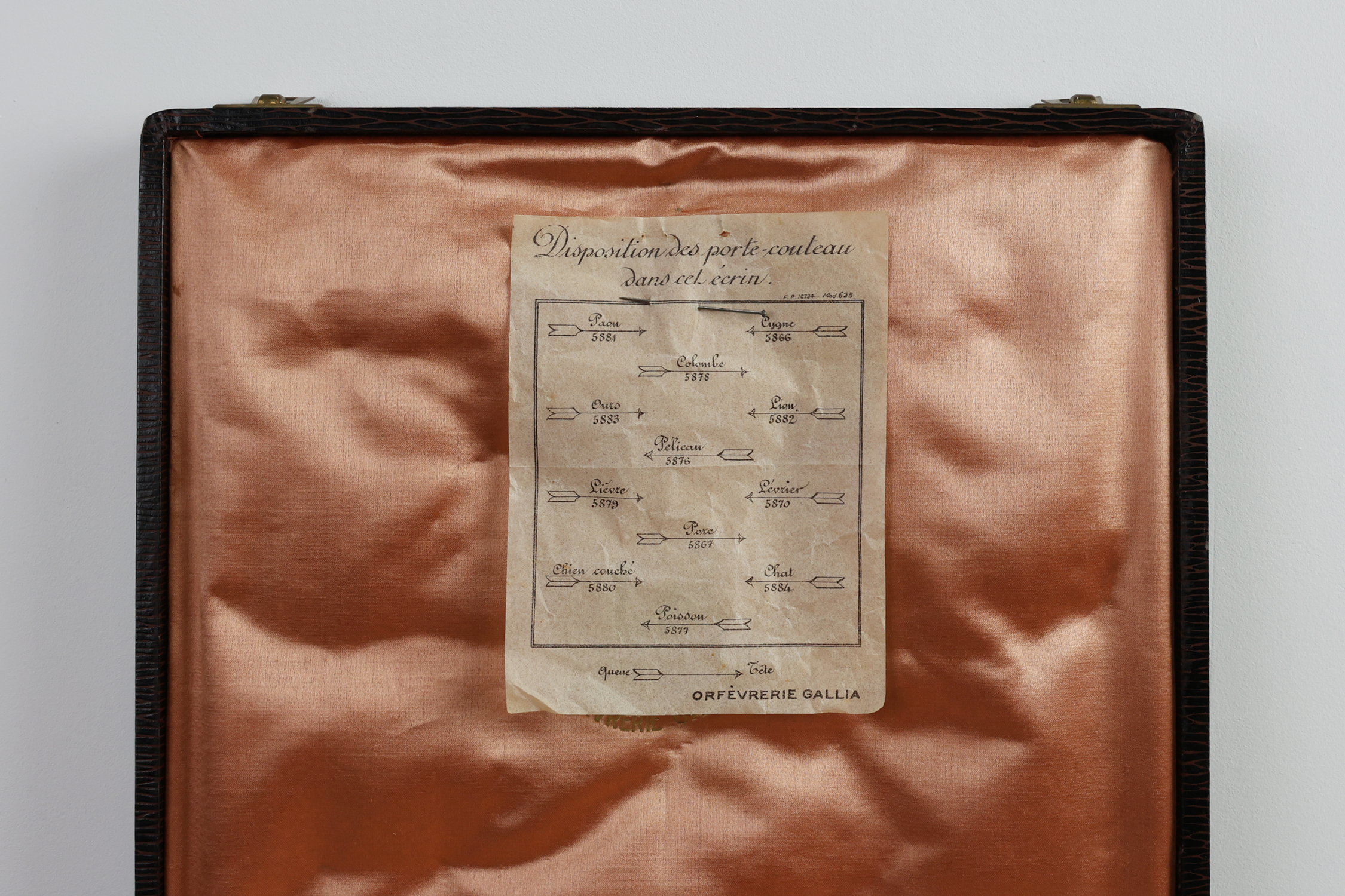 Complete Menagerie (knife rests) by Edouard Marcel Sandoz for Christofle Gallia, France ca. 1920thumbnail